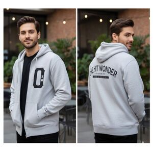 One Hit Wonder Los Angeles Jacket Full Zip Hoodie Sweatshirt Size L